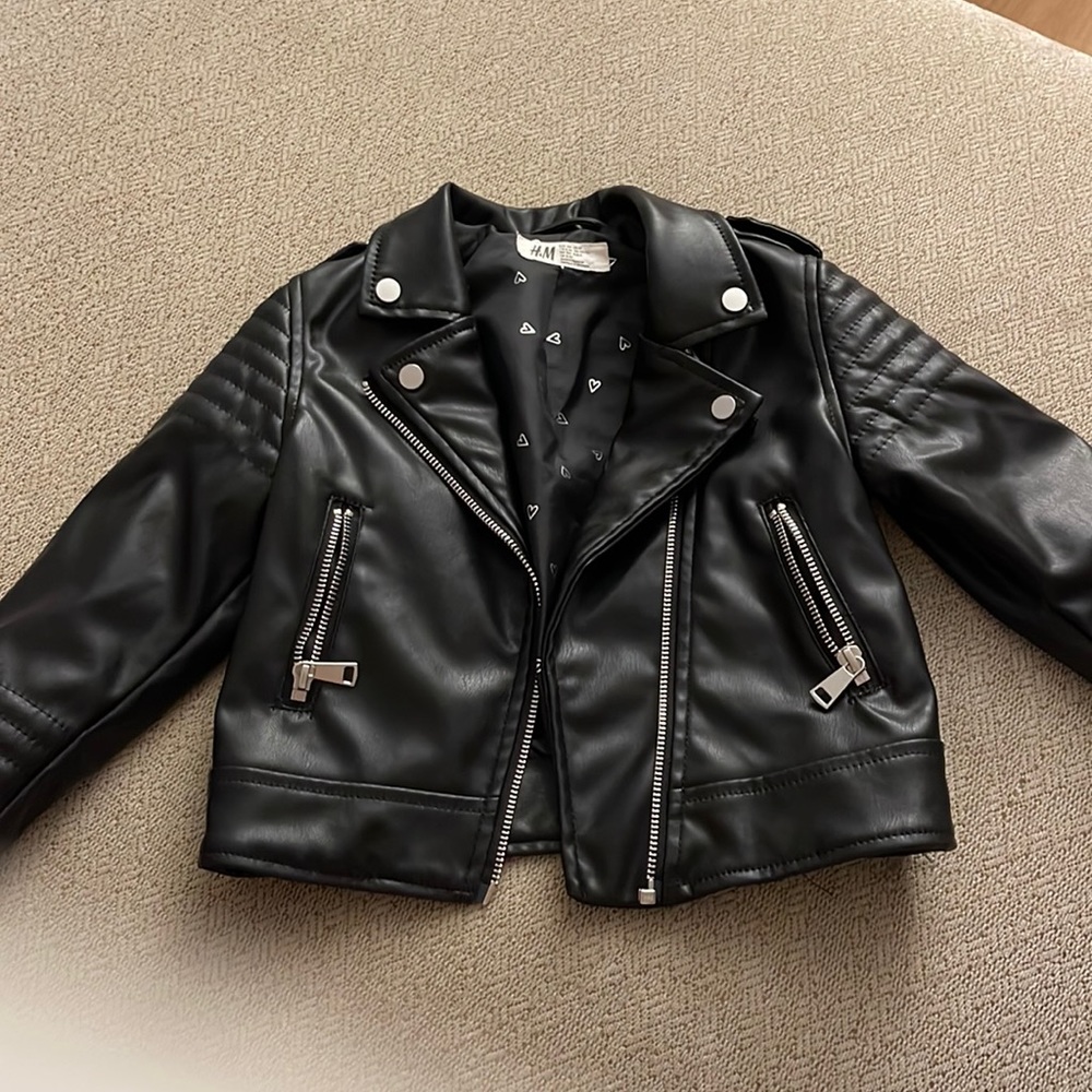 Toddler Girl’s Moto Faux Leather Jacket